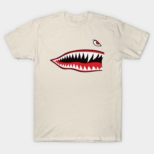 Flying Tigers Shark Nose T-Shirt by Beltschazar